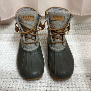 Sperry Duck Boots Grey 8